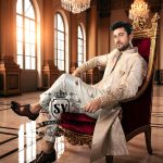 Buy Men's Wedding Sherwani Online Bradford London UK Shop designer Embellished Banarsi sherwani for groom