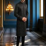 Elegant + romantic + modern + innovation = The perfect sherwani for an exceptional groom in UK, USA, Canada, Australia