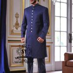 Cobalt Deep Embroidered Sherwani Suits Sydney Australia Stylish Mens Sherwani Suits Designer Sherwani