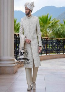 Shop Latest Sherwani Designs for Groom Rochester New York USA Traditional Pakistani Sherwani Wedding Dresses