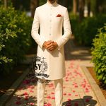 Classic White Sherwani for Groom Leicester UK Find Stylish White Sherwani Suits For Men At Best Prices