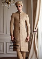 Men's Burlywood sherwani Suits for Weddings, Modern sherwani Suits, Wedding sherwani Suits for Men 2025