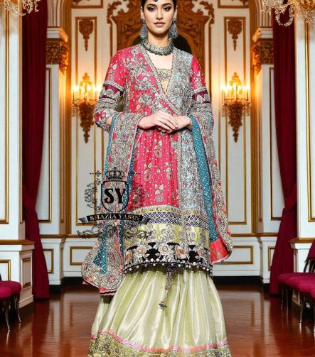 Latest Angrakha for Wedding Lincolnwood Illinois USA Buy Pakistani Sharara for Wedding