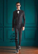 High End Suits for Men Ilford London UK Bespoke Double Breasted Suits for Groom High End Black Suits For Wedding