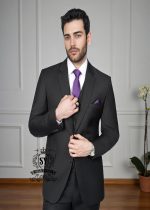 Men's Three-Piece Tailored Suits Canberra Australia Best Men's Suit with Waistcoat Stylish Black Suits