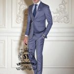 Stylish Slate Blue Suits San Francisco California CA USA Best Western Wedding Collection Designer Suits Designs