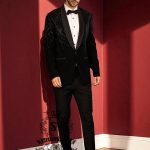 Designer Grooms wear Tuxedo Baltimore Maryland USA Bespoke Tuxedo Suits for Men's Total Black Wedding Outfit