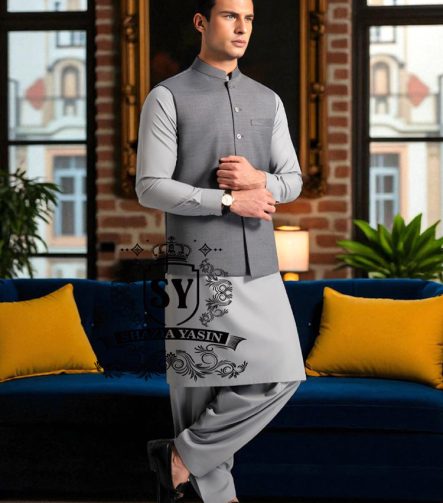 Fashionable Waistcoat Suits Jackson Heights New York NY USA Pakistani Designer Waistcoat Shalwar Kameez