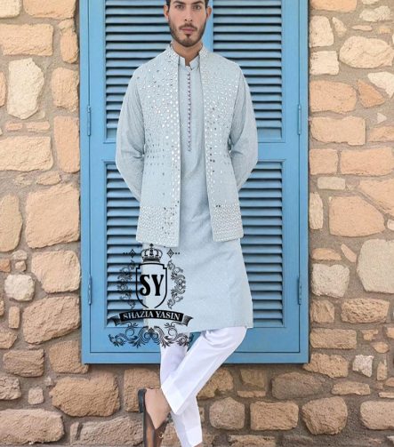 Designer Mens Waistcoats Suit for Nikah Ceremony Wichita Kansas USA Designer Eid Wedding Waistcoats