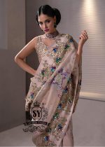 Delicate Embellished, sparkling sequins, and a dreamy Saree silhouette make this dress a true showstopper for brides who love timeless beauty.