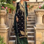 Pakistani Designer Angrakha Dresses Evening Wear Sacramento California CA USA Crushed Silk Palazzo Pants