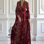 Latest Angrakha Pishwas for Wedding Lincolnwood Illinois USA Pakistani Lehenga for Wedding