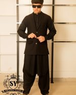 Eid Exclusive Classic Black Waistcoat Elegance for all occasions dressing men on the most important days - Image 6