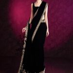 Buy Velvet Saree Dresses Pakistani - Velvet Saree Dress Luxury Designer Clothing | High-End Saree Women Fashion